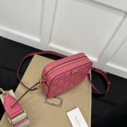 Gucci GG Quilted Zip-Up Crossbody Pink Bag 21.5x17x7.5cm - 5