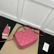 Gucci GG Quilted Zip-Up Crossbody Pink Bag 21.5x17x7.5cm - 4