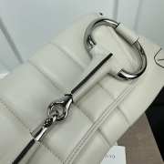 Gucci Horsebit Chain Bag In White 38x15x16cm - 2