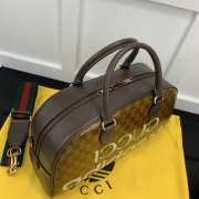 Gucci x Adidas Mini Duffle Bag Brown 40x21x12cm - 6