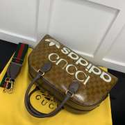 Gucci x Adidas Mini Duffle Bag Brown 40x21x12cm - 5