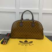 Gucci x Adidas Mini Duffle Bag Brown 40x21x12cm - 3