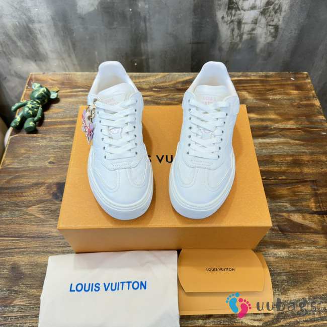 Louis Vuitton 1ACL1S Groovy Platform Pink & White Sneaker 4cm - 1