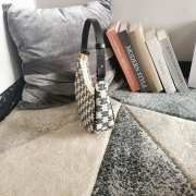 Celine Ava Bag In Black & White With Trimphe All--Over And Calfskin Bag 23x13.5x6cm - 3