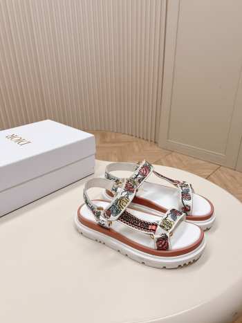 Dior D-Wave Canvas Sandal 01