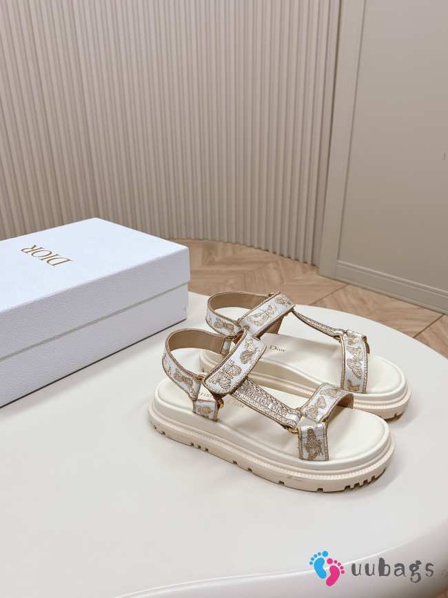 Dior D-Wave Canvas Sandal 02 - 1