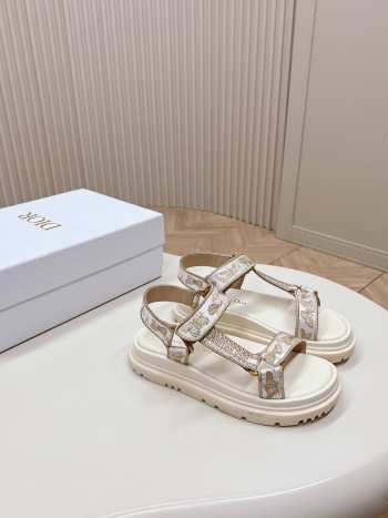 Dior D-Wave Canvas Sandal 02