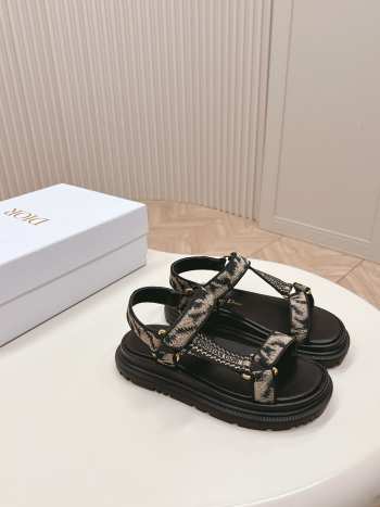 Dior D-Wave Canvas Sandal 03