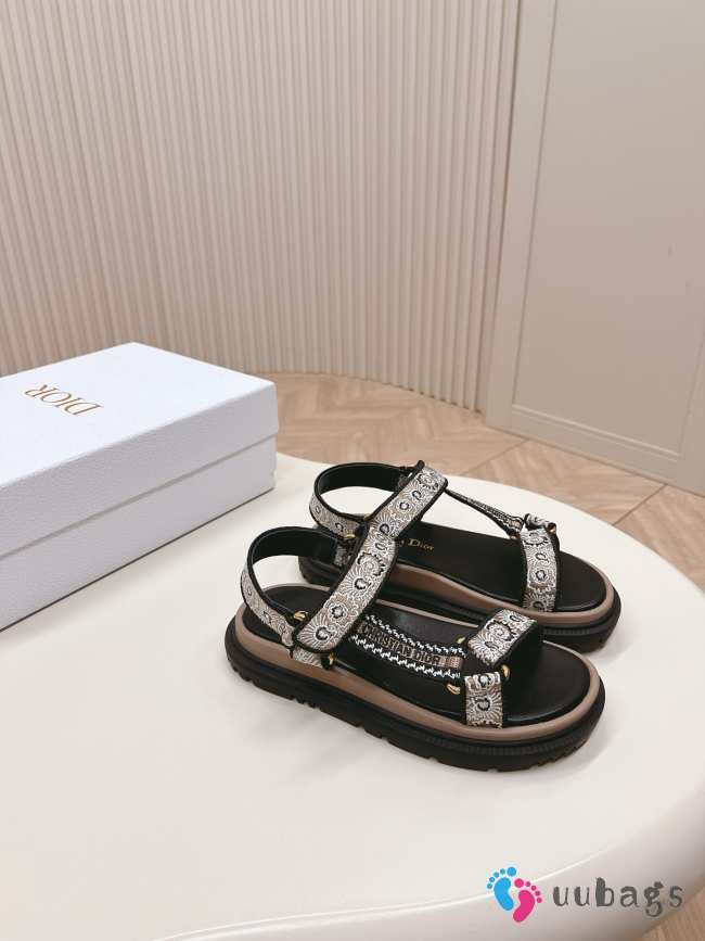 Dior D-Wave Canvas Sandal 04 - 1