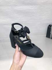 Chanel bow high heel In black 6.5cm - 3