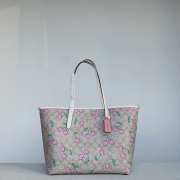 Coach City Tote In Signature Canvas With Heart Cherry Print Bag 34x29x11cm - 1