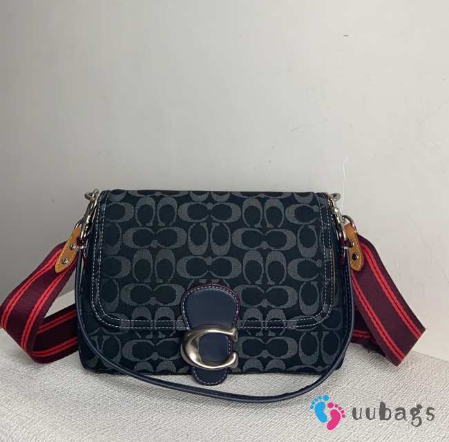 Coach Soft Tabby Shoulder Bag In Signature Denim 26x16.5x9cm - 1