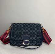 Coach Soft Tabby Shoulder Bag In Signature Denim 26x16.5x9cm - 1