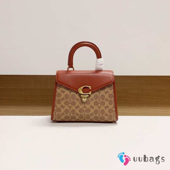 Coach Sammy Top Handle In Signature Canvas Bag 24x18.5x11cm - 1