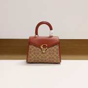 Coach Sammy Top Handle In Signature Canvas Bag 24x18.5x11cm - 1