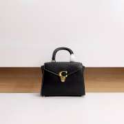 Coach Sammy Top Handle In Signature Canvas Bag Black 24x18.5x11cm - 1