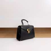 Coach Sammy Top Handle In Signature Canvas Bag Black 24x18.5x11cm - 3