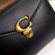 Coach Sammy Top Handle In Signature Canvas Bag Black 24x18.5x11cm - 2