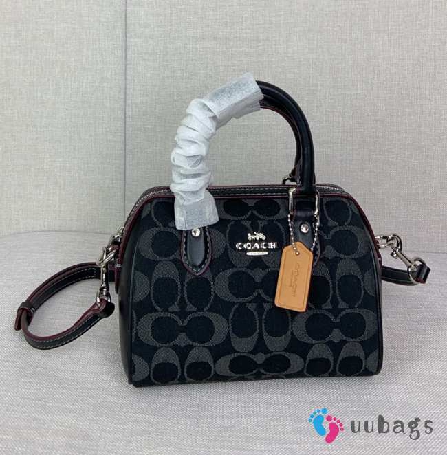 Coach mini Rowan bag in signature denim 18x14x8cm - 1