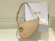 Dior Saddle Rodeo Pouch Bag Pastel Yellow Goatskin 20x15x4cm - 1