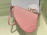 Dior Saddle Rodeo Pouch Bag Melocoton Pink Goatskin 20x15x4cm - 5