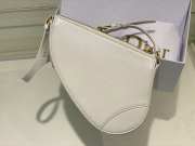 Dior Saddle Rodeo Pouch Bag Latte Goatskin 20x15x4cm - 5