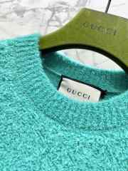 Gucci turquoise long-sleeved sweater in green - 4