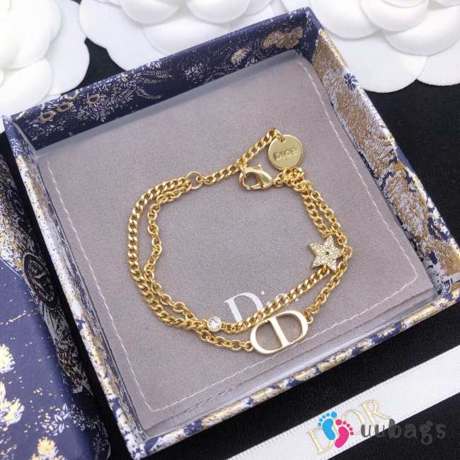 Dior Gold Petit CD Double Bracelet - 1