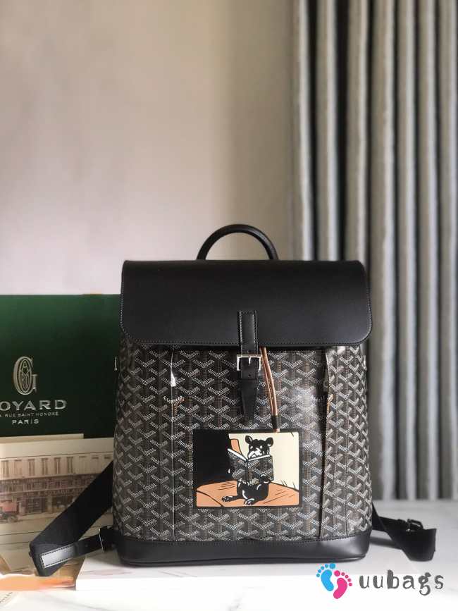 Goyard Alpin MM Backpack In Black 39x32x15.5cm - 1