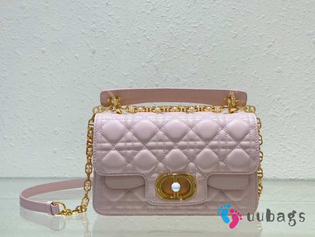 Dior Mini Jolie Top Handle Bag In Light Pink 22x14x8cm - 1