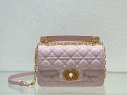 Dior Mini Jolie Top Handle Bag In Light Pink 22x14x8cm - 1