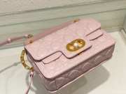 Dior Mini Jolie Top Handle Bag In Light Pink 22x14x8cm - 4