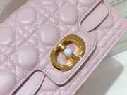 Dior Mini Jolie Top Handle Bag In Light Pink 22x14x8cm - 2