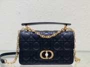 Dior Mini Jolie Top Handle Bag In Black 22x14x8cm - 1