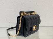 Dior Mini Jolie Top Handle Bag In Black 22x14x8cm - 6