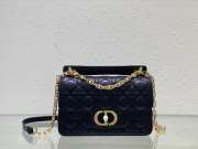 Dior Mini Jolie Top Handle Bag In Black 22x14x8cm - 5