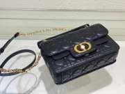 Dior Mini Jolie Top Handle Bag In Black 22x14x8cm - 4