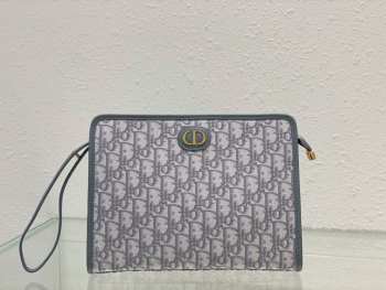 Dior Medium 30 Montaigne Pouch In Gray 26x19.5x7cm