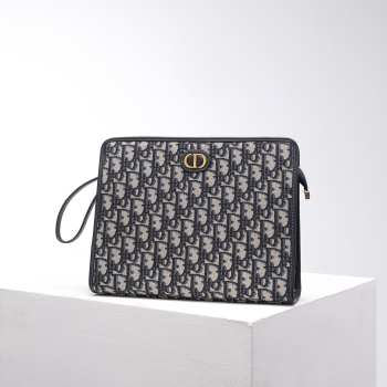 Dior Medium 30 Montaigne Pouch In Black 26x19.5x7cm