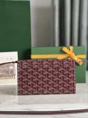 Goyard Varenne continental wallet in burgundy 12x3.3x19cm - 5