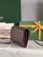 Goyard Varenne continental wallet in burgundy 12x3.3x19cm - 2