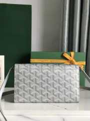 Goyard Varenne continental wallet in white 12x3.3x19cm - 6