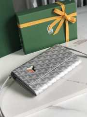 Goyard Varenne continental wallet in white 12x3.3x19cm - 3