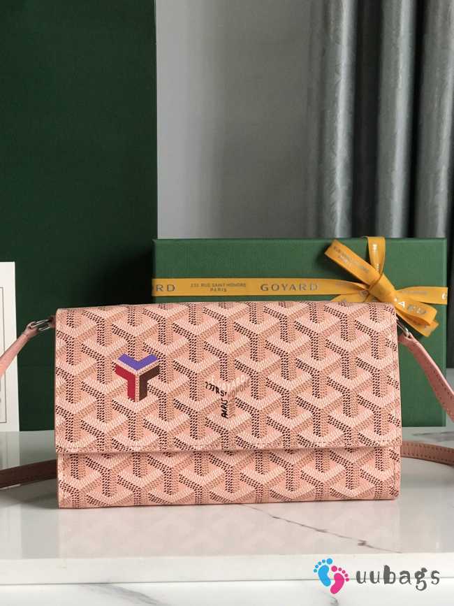 Goyard Varenne continental wallet in pink 12x3.3x19cm - 1