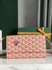 Goyard Varenne continental wallet in pink 12x3.3x19cm - 1