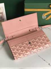 Goyard Varenne continental wallet in pink 12x3.3x19cm - 3