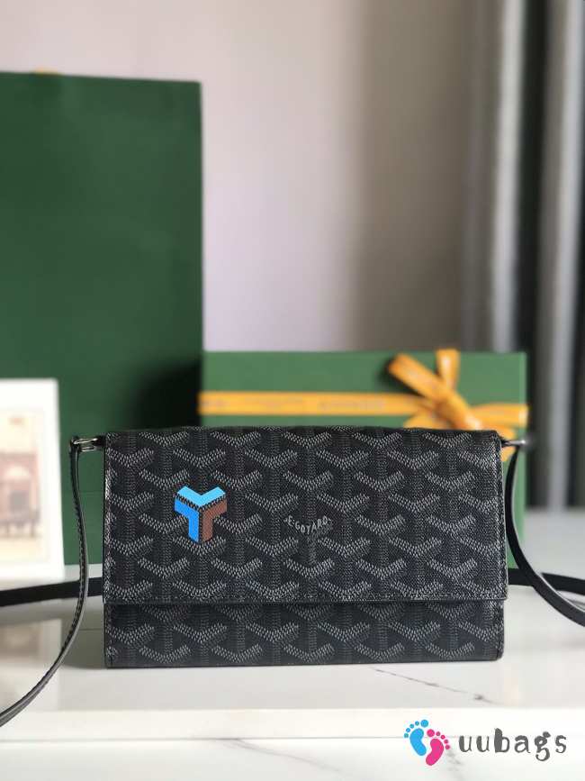 Goyard Varenne continental wallet in black 12x3.3x19cm - 1