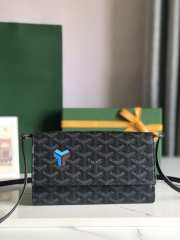 Goyard Varenne continental wallet in black 12x3.3x19cm - 1