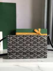 Goyard Varenne continental wallet in black & tan 12x3.3x19cm - 1