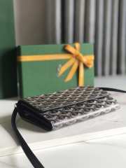 Goyard Varenne continental wallet in black & tan 12x3.3x19cm - 6